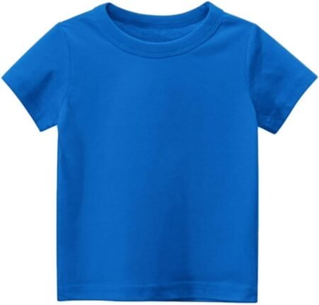 Kids' Short-Sleeve T-Shirt Crewneck Active Tee 100% Cotton Causal Tops﻿ for Girl Boy Toddler