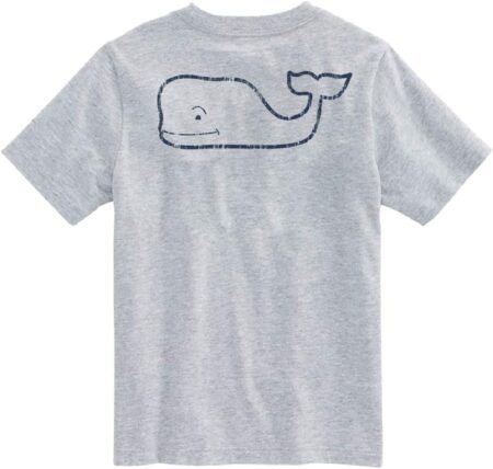 Boys' Short Sleeve Vintage Whale Pocket T-Shirt