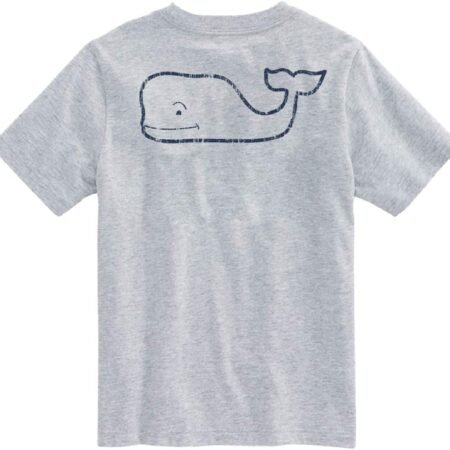 Boys' Short Sleeve Vintage Whale Pocket T-Shirt