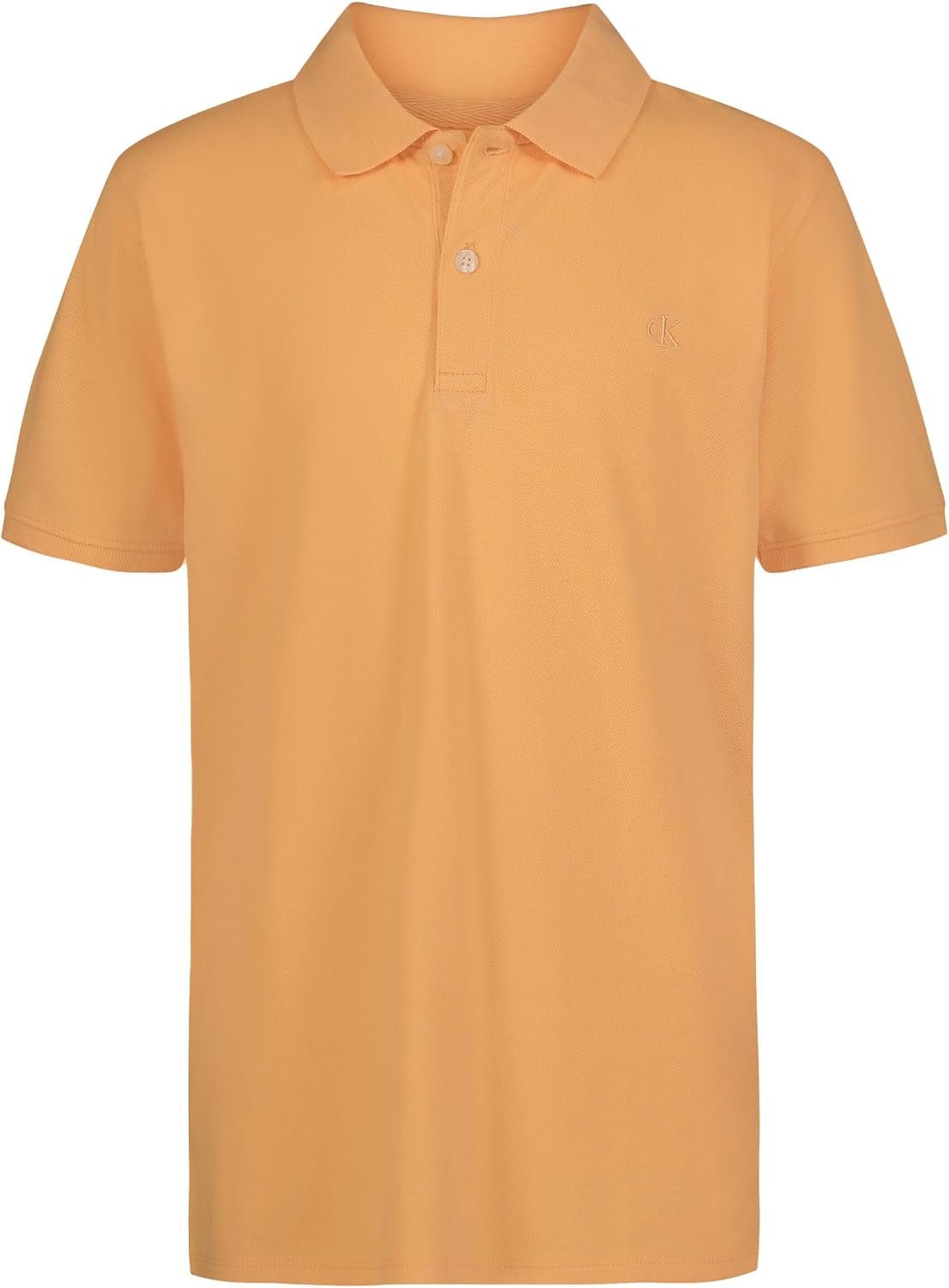 Boys' Short Sleeve Micro Pique Solid , Button Closure, Soft & Comfortable