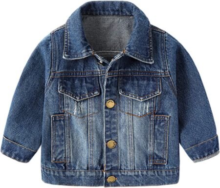 Boys Jean Jacket Kids & Toddler Boys Spring Button Down Denim Jacket Outerwear