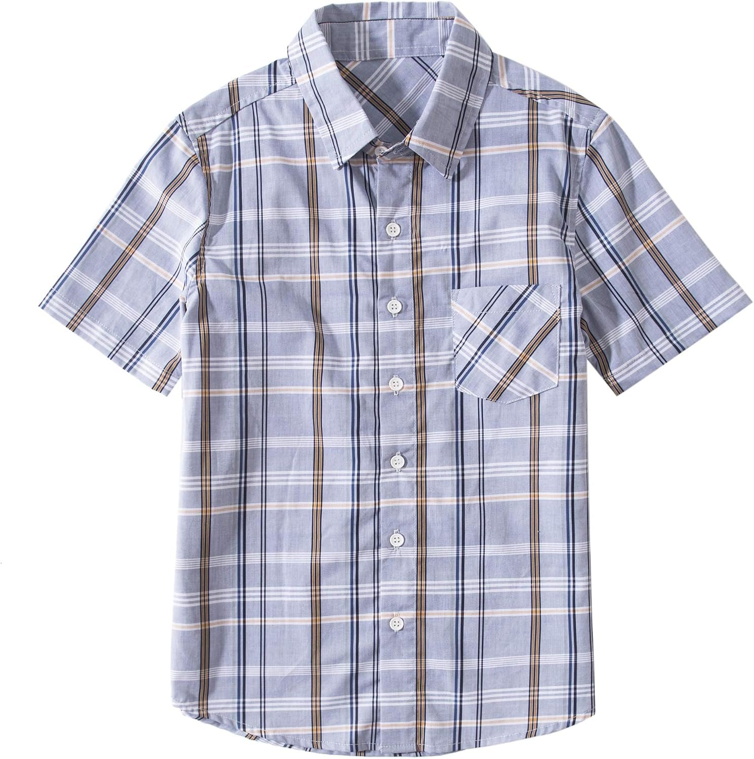 Boys' Short Sleeve Button Down Woven Shirt