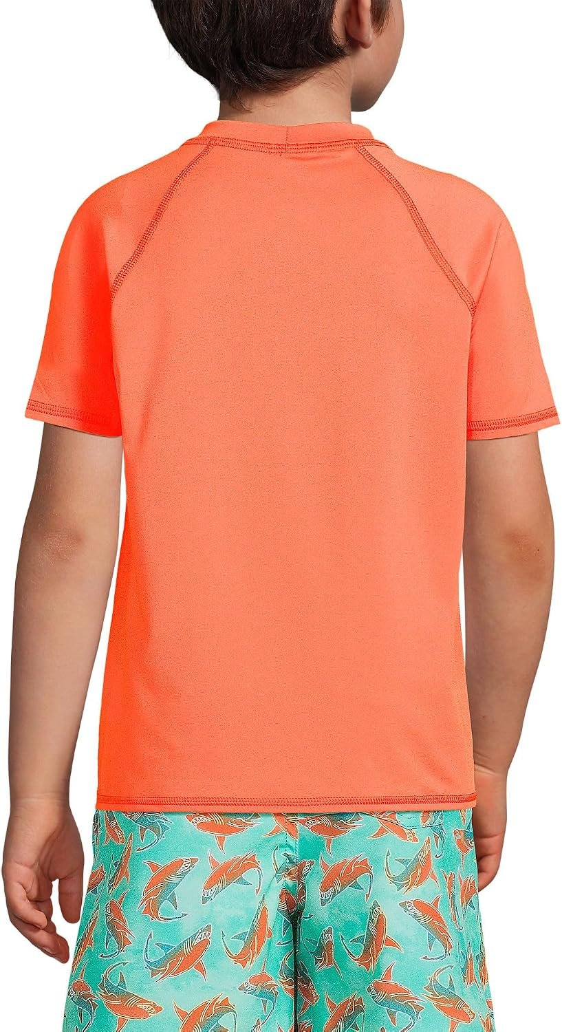 Boys Short Sleeve UPF 50 Sun Protection Rash Guard - Image 2